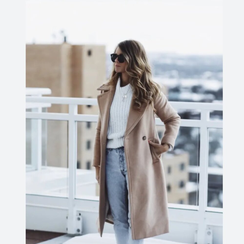 Club Monaco Taupe Trench Coat - Size M